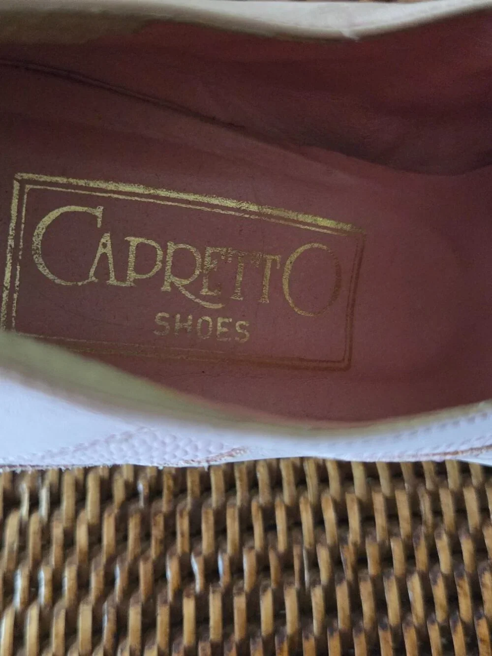 Capretto Vintage Pink Heel. Made in Italy.